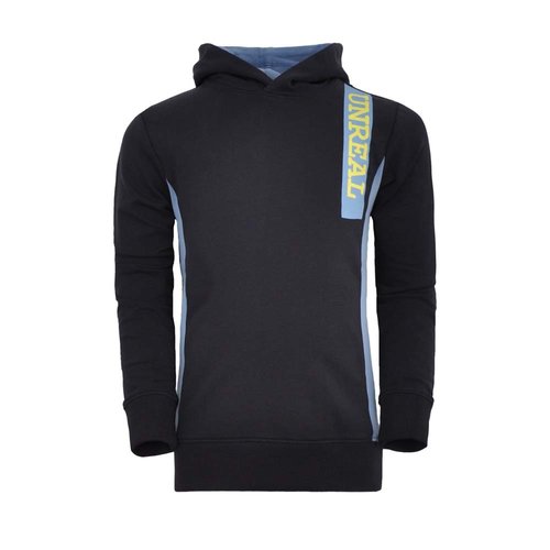 Unreal Unreal jongens hoodie Vertical Trim Black Unreal Unreal jongens hoodie Vertical Trim Black