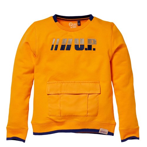 Quapi Quapi jongens sweater Kiam Orange Yellow