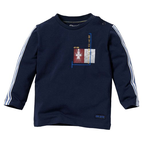 Quapi Quapi baby jongens shirt Leroy Blue Dark Quapi Quapi baby jongens shirt Leroy Blue Dark