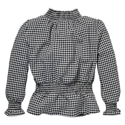 LEVV Levv meiden shirt Robine Black White Check