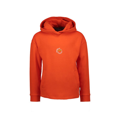 Moodstreet Moodstreet meisjes hoodie Smiley Orange Moodstreet Moodstreet meisjes hoodie Smiley Orange