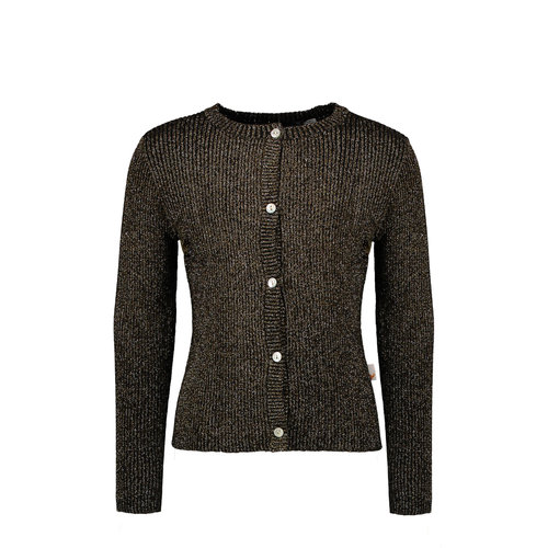 Moodstreet Moodstreet meisjes gebreid vest Black met glitters Moodstreet Moodstreet meisjes gebreid vest Black met glitters