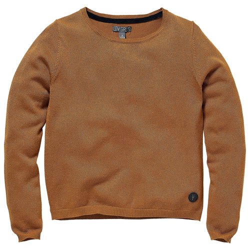 LEVV Levv meiden dunne sweater Rilana Brown Caramel