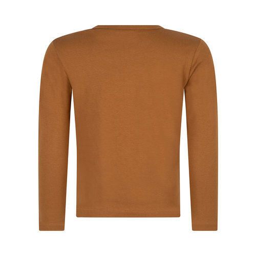 Daily7 Daily7 meisjes shirt met rouches Dark Ochre