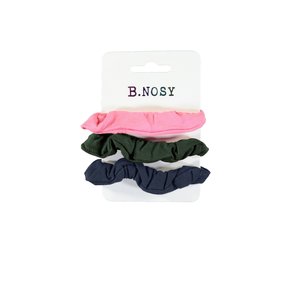 B.Nosy B.Nosy  meisjes 3-pack scrunchies Space Blue