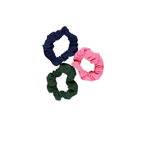 B.Nosy B.Nosy  meisjes 3-pack scrunchies Space Blue