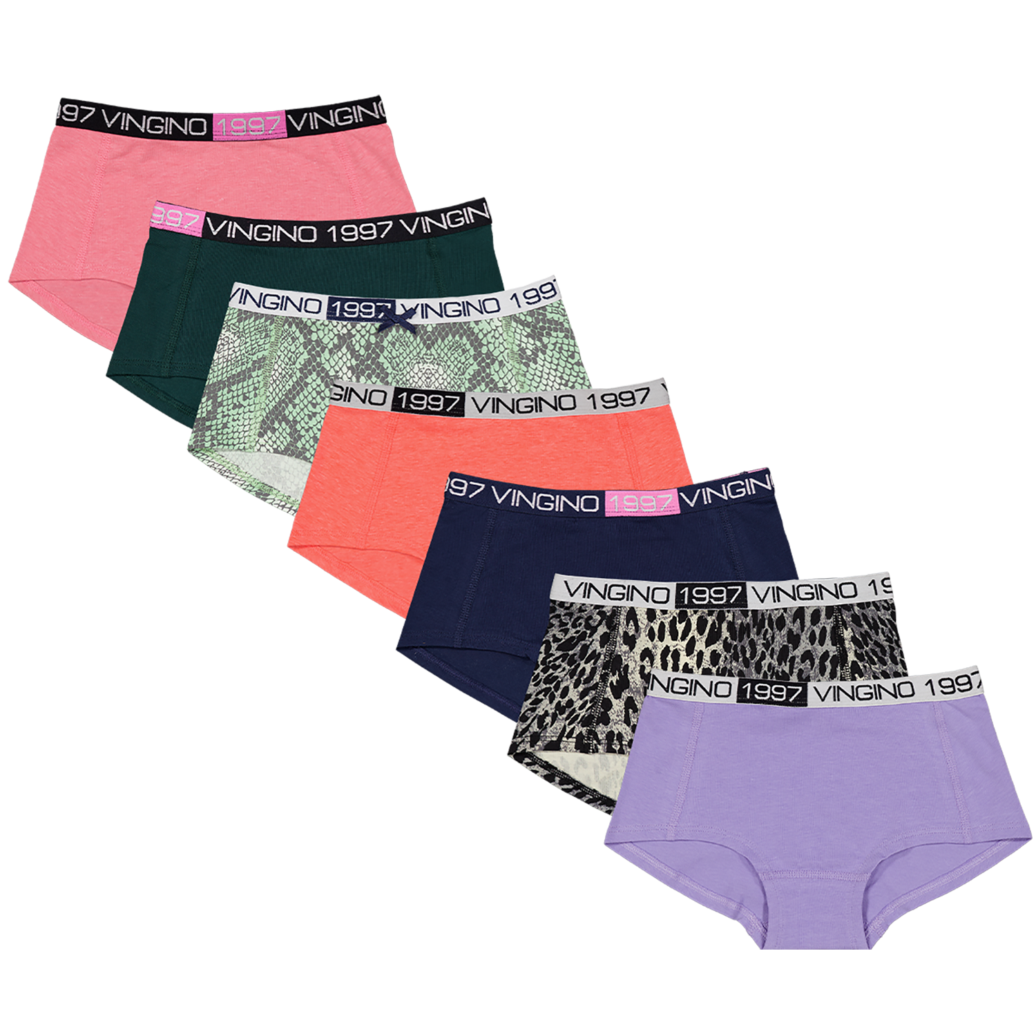 palm forum Ambacht Vingino meiden ondergoed 7-pack boxers Everyday Pink - FiNo Kids