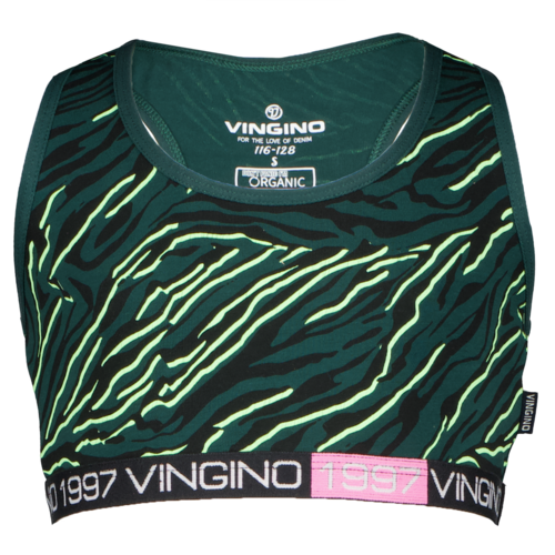 Vingino Vingino meiden ondergoed top Zebra Green Vingino Vingino meiden ondergoed top Zebra Green