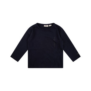 Daily7 Daily7 newborn baby jongens basic shirt logo Deep Navy