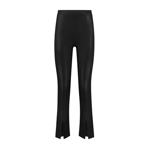 Divign The Diva Divign The Diva meiden leatherlook broek Flara Black Divign The Diva Divign The Diva meiden leatherlook broek Flara Black