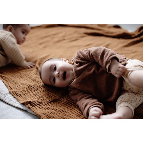 LEVV Levv newborn baby meisjes vest Celine Brown Dusty