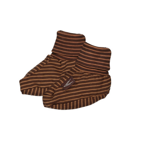 LEVV Levv newborn schoentjes Corne Brown Dusty Stripe