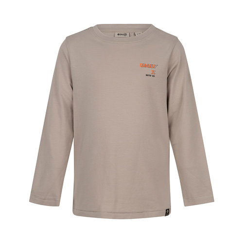 Daily7 Daily7 jongens shirt Back Print Stone Grey Daily7 Daily7 jongens shirt Back Print Stone Grey