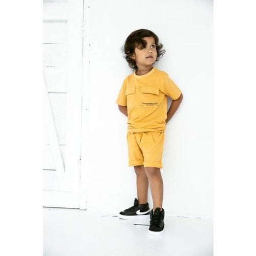 Daily7 Daily7 jongens t-shirt Utility Pocket Golden Yellow