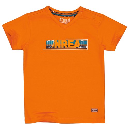Quapi Quapi baby jongens t-shirt Nardo Orange Fresh