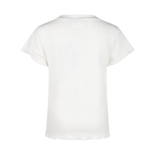 Daily7 Daily7 meisjes t-shirt Fancy Rib Off White