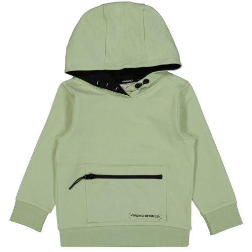 Vingino Vingino baby jongens hoodie Nux Fresh Nevel Mint Vingino Vingino baby jongens hoodie Nux Fresh Nevel Mint