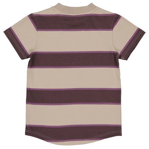 LEVV Levv jongens t-shirt Tein aop Maroon Light Stripe