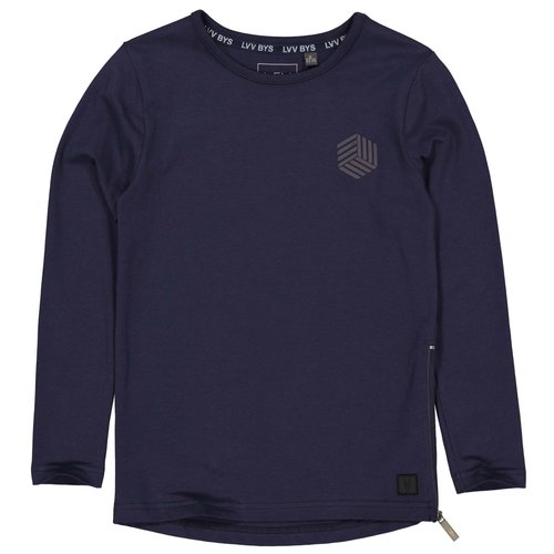 LEVV Levv jongens shirt Teun Grey Midnight