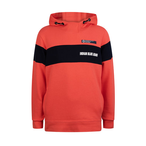 Indian Blue Jeans Indian Blue jongens hoodie No Guts Red Orange Indian Blue Jeans Indian Blue jongens hoodie No Guts Red Orange
