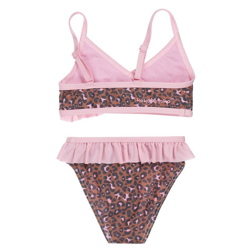 Koko Noko Koko Noko meisjes bikini panterprint Camel Pink