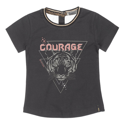 DJ Dutchjeans DJ Dutch meiden t-shirt Courage Grey