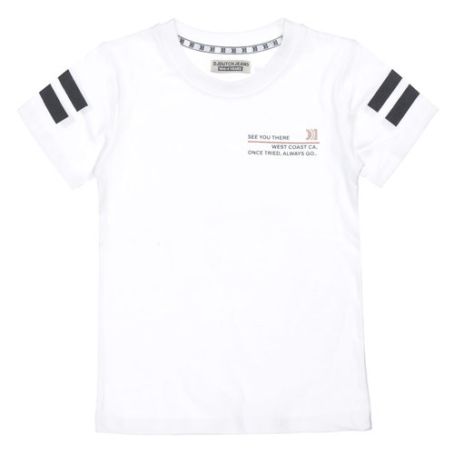 DJ Dutchjeans DJ Dutch jongens t-shirt See You There White DJ Dutchjeans DJ Dutch jongens t-shirt See You There White