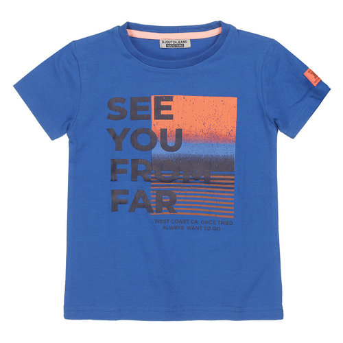 DJ Dutchjeans DJ Dutch jongens t-shirt See You From Far Blue DJ Dutchjeans DJ Dutch jongens t-shirt See You From Far Blue