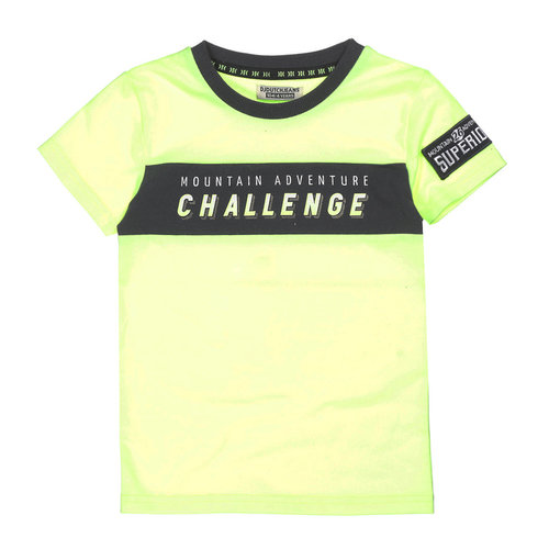 DJ Dutchjeans DJ Dutch jongens t-shirt Challenge Neon Yellow DJ Dutchjeans DJ Dutch jongens t-shirt Challenge Neon Yellow