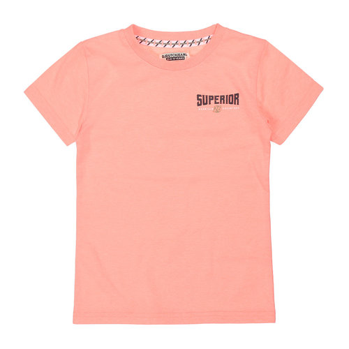 DJ Dutchjeans DJ Dutch jongens t-shirt Superior Neon Coral DJ Dutchjeans DJ Dutch jongens t-shirt Superior Neon Coral