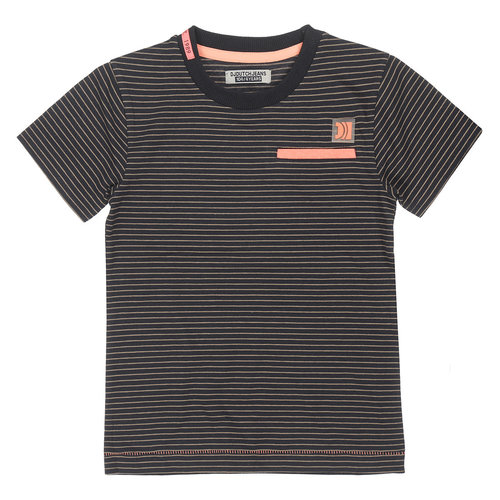 DJ Dutchjeans DJ Dutch jongens gestreept t-shirt met Neon details Anthracite DJ Dutchjeans DJ Dutch jongens gestreept t-shirt met Neon details Anthracite
