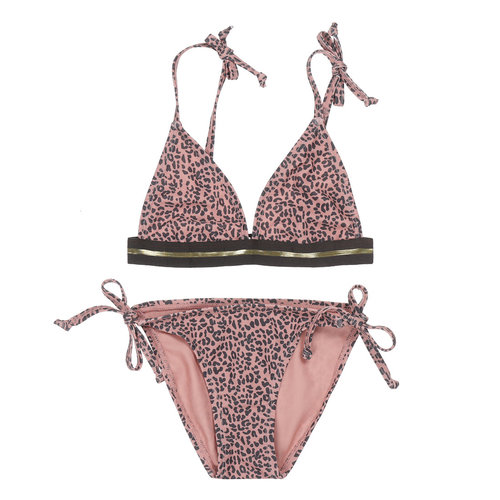 DJ Dutchjeans DJ Dutch meiden bikini met panterprint Pink