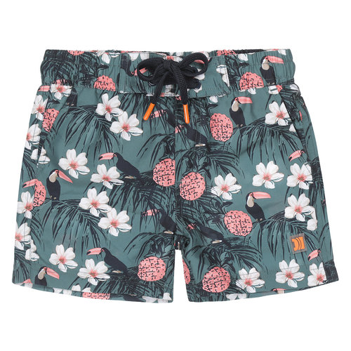 DJ Dutchjeans DJ Dutch jongens zwembroek aop Flowers Green DJ Dutchjeans DJ Dutch jongens zwembroek aop Flowers Green