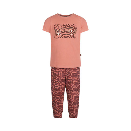 Charlie Choe Charlie Choe meisjes pyjama Wild Soul snakeprint Blushed Terra Charlie Choe Charlie Choe meisjes pyjama Wild Soul snakeprint Blushed Terra