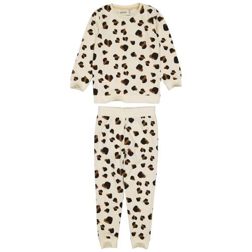 Quapi Quapi meisjes  pyjama Puck aop Off White Leopard
