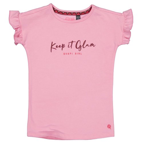 Quapi Quapi meisjes t-shirt Maja Pink Begonia