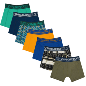 Vingino Vingino jongens ondergoed 7-pack boxers Funky Aqua Green