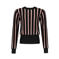 NoBell meiden gebreide sweater Kamilla vertical striped Lychee