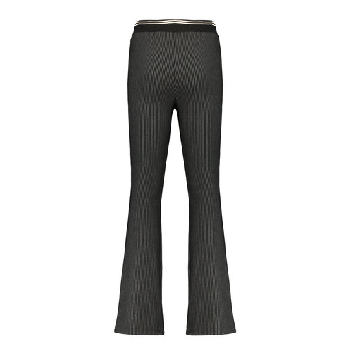 NoBell NoBell meiden flared pants Sadia striped Jet Black