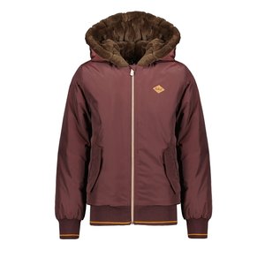 NoBell NoBell meiden bomber winterjas met capuchon Fudge