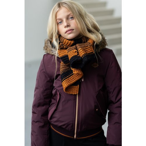 NoBell NoBell meiden bomber winterjas met capuchon Fudge