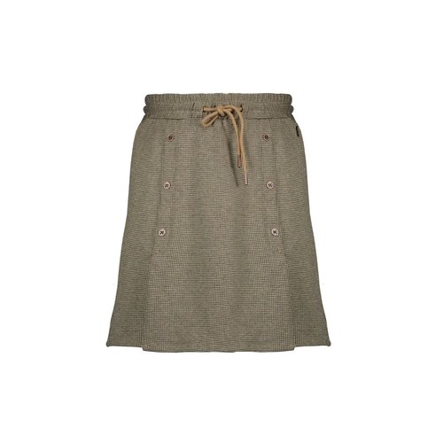 NoBell NoBell meiden rok Ninet pied de poule en knopen Beige