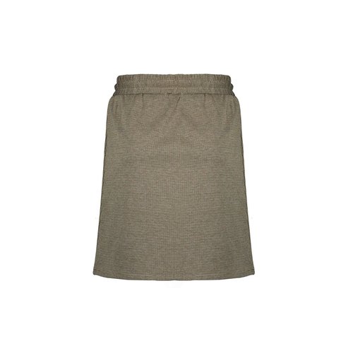 NoBell NoBell meiden rok Ninet pied de poule en knopen Beige