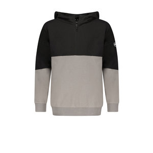 Bellaire Bellaire jongens hoodie met fake pocket colorblock Jet Black