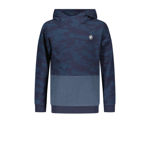 Bellaire Bellaire jongens hoodie met een aop Navy Blazer