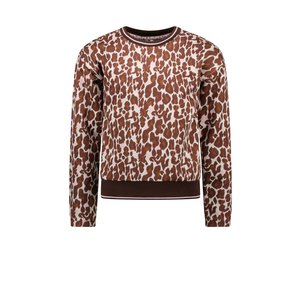 B.Nosy B.Nosy meisjes sweater Jacquard Lucky Leopard