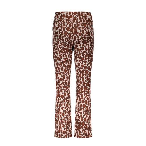 B.Nosy B.Nosy meisjes flared pants Jacquard Lucky Leopard