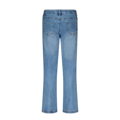 B.Nosy B.Nosy meisjes straight denim broek met plooi Adventurous Denim