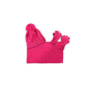 B.Nosy B.Nosy meisjes sjaal, muts en handschoenen Pink Glo