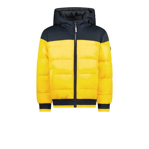 B.Nosy B.Nosy jongens reversible winterjas Lemon Chrome